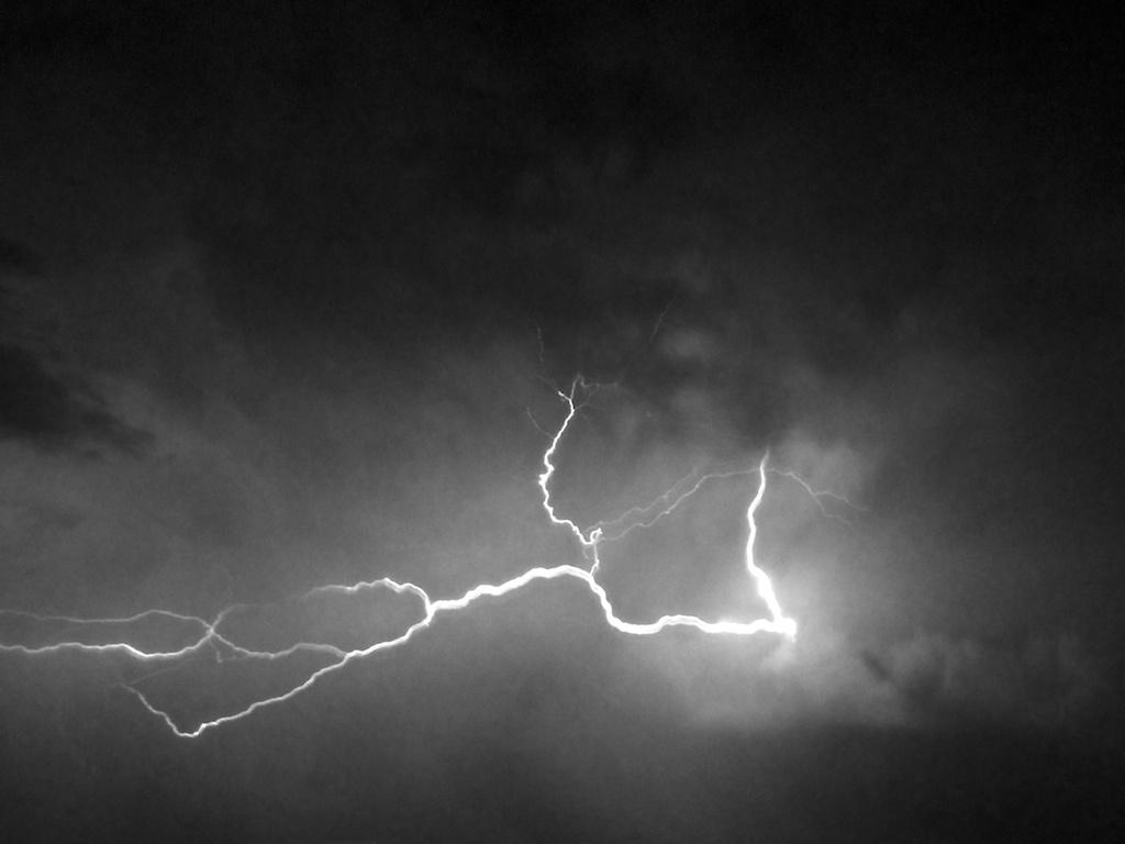 Night photograph A Lightning Storm. by Sergey Vasilev on PhotoCodex