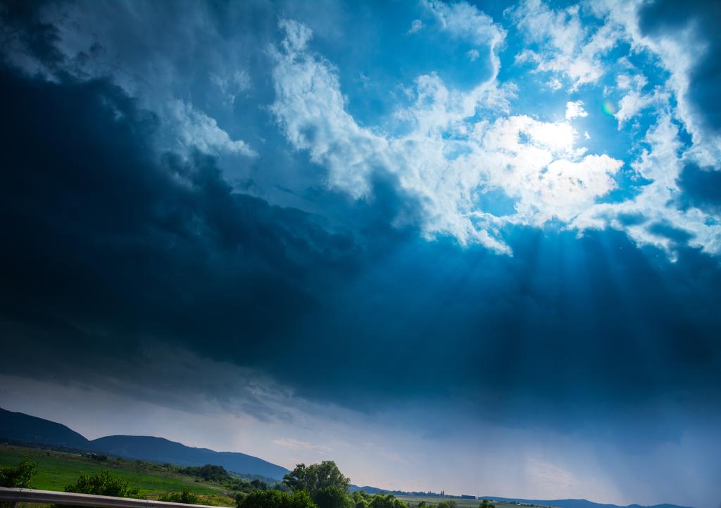 Landscape photograph Sunshine behind the the highway. by Julius Metodiev on PhotoCodex